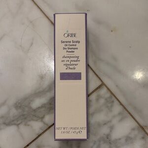 Oribe Serene Scalp Oil Control Shampoo in Cream and Purple